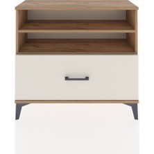 Arges Şifonyer 2 Raflı Tek Çekmeceli 88X30X80 Çam-Aytaşı
