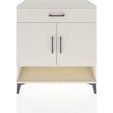 Hyperion Şifonyer 3 Raflı Tek Çekmeceli 2 Kapaklı 88X44X96 Aytaşı-Aytaşı