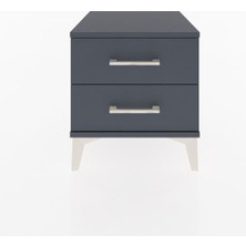 Hyperion Komodin 2 Çekmeceli 44X44X48 Antrasit-Antrasit
