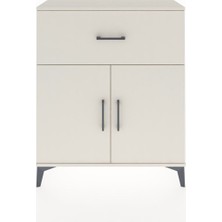 Arges Şifonyer Tek Raflı Tek Çekmeceli 2 Kapaklı 88X30X106 Aytaşı-Aytaşı