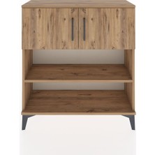 Arges Şifonyer 3 Raflı 2 Kapaklı 88X30X96 Çam-Çam