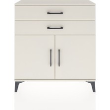 Arges Şifonyer Tek Raflı 2 Çekmeceli 2 Kapaklı 88X30X96 Aytaşı-Aytaşı