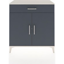 Hyperion Şifonyer Tek Raflı Tek Çekmeceli 2 Kapaklı 88X44X96 Aytaşı-Antrasit