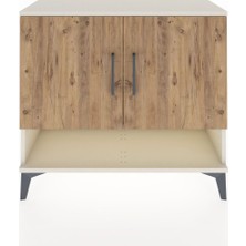 Arges Şifonyer 2 Raflı 2 Kapaklı 88X30X80 Aytaşı-Çam