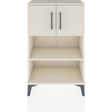 Arges Komodin 2 Raflı 2 Kapaklı 60X30X96 Aytaşı-Aytaşı