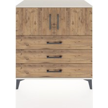 Hyperion Şifonyer 2 Raflı 3 Çekmeceli 2 Kapaklı 88X44X96 Aytaşı-Çam