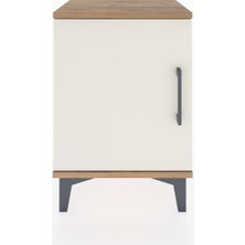 Arges Komodin 2 Raflı Tek Kapaklı 44X30X64 Çam-Aytaşı