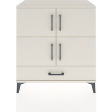 Hyperion Şifonyer 4 Raflı Tek Çekmeceli 4 Kapaklı 88X44X96 Aytaşı-Aytaşı