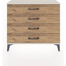 Arges Şifonyer 4 Çekmeceli 88X30X80 Aytaşı-Çam