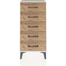Arges Komodin 5 Çekmeceli 44X30X96 Aytaşı-Çam