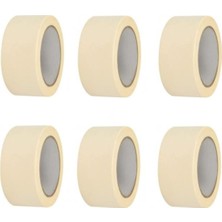 6 Adet Maskeleme Bandı Bandı 36MM x 25M Kağıt
