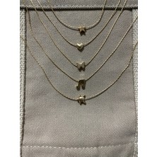 Kadın Minimal Yıldız Kalp Kelebek Nota Kaplumbağa Kolye