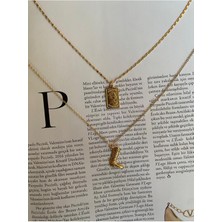 Altın Kaplama Özel Tasarım Kolye Seti