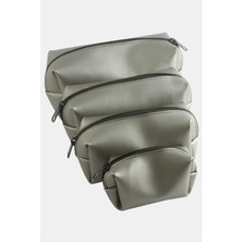 4 Adet El Tutmalı Makyaj Çantası