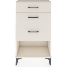 Arges Komodin 3 Çekmeceli 60X30X106 Aytaşı-Aytaşı