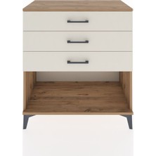 Hyperion Şifonyer 3 Çekmeceli 88X44X96 Çam-Aytaşı