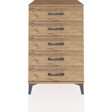 Hyperion Komodin 5 Çekmeceli 60X44X96 Çam-Çam