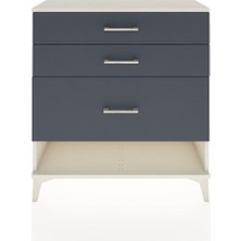 Arges Şifonyer 3 Çekmeceli 88X30X96 Aytaşı-Antrasit