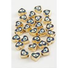 Kalp Göz Mineli Bileklik ve Kolye Ucu Aparatı 1 Adet