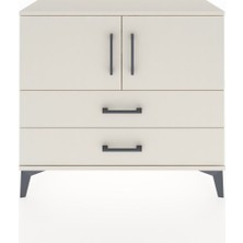 Arges Şifonyer 2 Raflı 2 Çekmeceli 2 Kapaklı 88X30X80 Aytaşı-Aytaşı