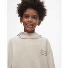 Erkek Çocuk Win Sweatshirt 8-14 Yaş Bej