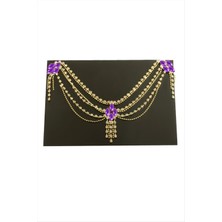 Çiçek Şerit Taşlı Alınlık