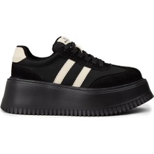Deery Kadın Siyah Hakiki Süet Platform Sneaker - E8031ZSYHC01