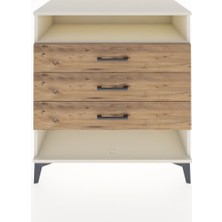 Hyperion Şifonyer Tek Raflı 3 Çekmeceli 88X44X96 Aytaşı-Çam