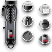 Kablosuz Profesyonel Saç ve Sakal Tıraş Makinesi, Siyah