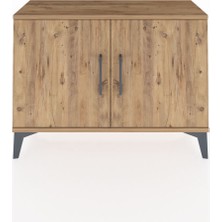 Arges Şifonyer Tek Raflı 2 Kapaklı 88X30X64 Çam-Çam