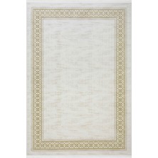 Aren Halı Barret Çerçeveli Krem Polyester Makine Halısı