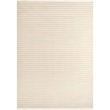 Aren Halı Pedaso Modern Krem Iskandinav Desenli Polyester Makine Halısı