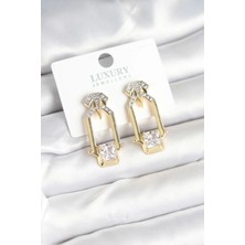 Bfs Pirinç Gold Renk Vintage Kadın Küpe