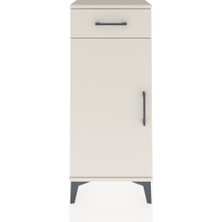 Arges Komodin 2 Raflı Tek Çekmeceli Tek Kapaklı 44X30X106 Aytaşı-Aytaşı