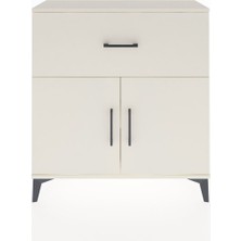 Arges Şifonyer Tek Raflı Tek Çekmeceli 2 Kapaklı 88X30X96 Aytaşı-Aytaşı