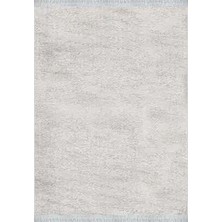 Aren Halı Apice Modern Beyaz Pamuk ve Polyester Kaydırmaz Taban Jakarlı Makine Halısı