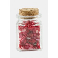 Akik Taşı Cam Şişe Biblo