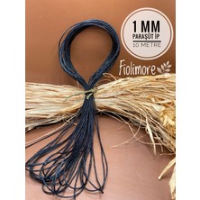 Paraşüt Ipi Siyah Renk 1.kalite 10 Metre Takı Bileklik Anahtarlık Kolye Ipi