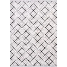 Aren Halı Arese Geometrik Gri Akrilik Makine Halısı