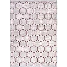 Aren Halı Arona Geometerik Gri Akrilik Makine Halısı
