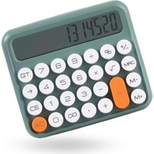 Büro Ev Ofis Hediyesi Için Yeşil Hesap Makinesi