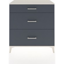 Hyperion Şifonyer 3 Çekmeceli 88X44X96 Aytaşı-Antrasit