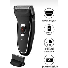 Siyah Erkek Bakım Seti, Günlük Sakal ve Yanak Tıraş Makinesi