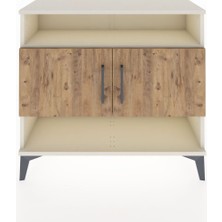 Arges Şifonyer 3 Raflı 2 Kapaklı 88X30X80 Aytaşı-Çam
