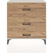 Arges Şifonyer 3 Çekmeceli 88X30X96 Aytaşı-Çam