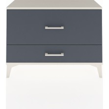 Arges Şifonyer 2 Çekmeceli 88X30X64 Aytaşı-Antrasit