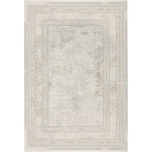 Aren Halı Berson Çerçeveli Krem Polyester Makine Halısı