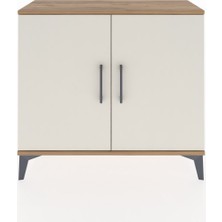 Arges Şifonyer Tek Raflı 2 Kapaklı 88X30X80 Çam-Aytaşı