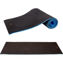16 mm Siyah Mavi Pilates Yoga Minderi