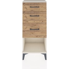 Arges Komodin 3 Çekmeceli 44X30X106 Aytaşı-Çam